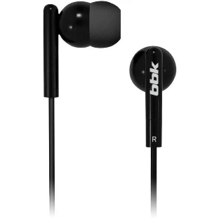Проводные наушники BBK EP-1003S черный, вкладыши