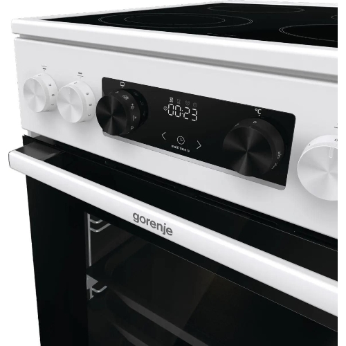 Плита электрическая Gorenje GECS5C70WA белый, конфорок 4 электрических, духовка 70 л, 50 см x 85 см x 59.4 см