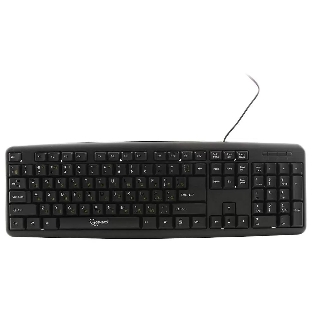 Клавиатура проводная Gembird KB-8320U-BL, USB, черный