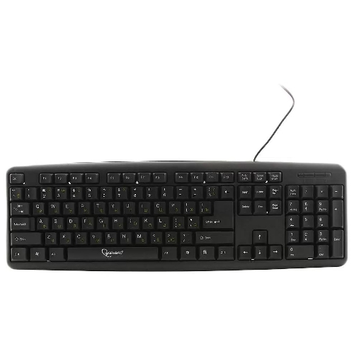 Клавиатура проводная Gembird KB-8320U-BL, USB, черный