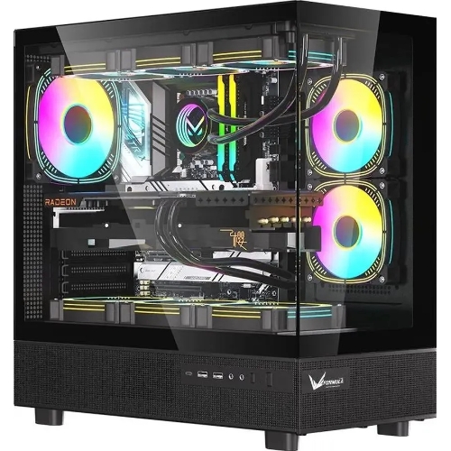 Компьютерный корпус AeroCool/Formula Crystal Z8 FLOE черный без БП ATX 3x120мм 5x140мм 1xUSB2.0 1xUSB3.0 1xUSB3.1 audio bott PSU