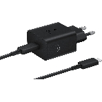 Сетевое зарядное устройство Samsung 45W (USB Type-C порт, кабель USB Type-C в комплекте), черное