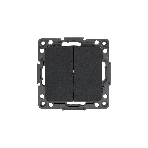 Механизм выключателя EKF EZV10-023-10 Стокгольм PROxima 2-кл. 10А, автоматические клеммы, черный