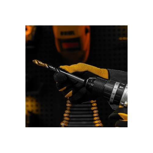 Сверло спиральное по металлу Denzel 11 x 142мм, Р6М5, Golden Tip, многогранная заточка