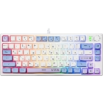 Клавиатура проводная игровая Defender Novis GK-318 RU,бел/гол,80кн+FN,радуж,1.5м