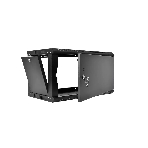 Шкаф телекоммуникационный настенный разборный ЦМО ЭКОНОМ 9U (600 x 520) дверь металл, черный (ШРН-Э-9.500.1-9005)