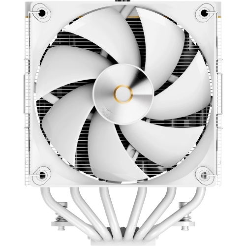 Кулер Ocypus Iota A62 WH Iota-A62-WH белый 120мм алюминий+медь 2000rpm 29db 4-pin 260W 158мм