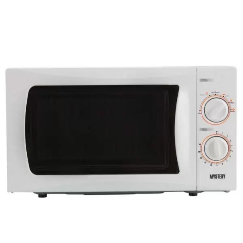 Микроволновая печь Mystery MMW-2013 белый, 20 л, 800 Вт, переключатели - поворотный механизм