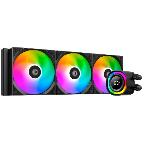 Система жидкостного охлаждения ID-Cooling FX360 TD ARGB Soc-AM5/AM4/1200/1700/1851 черный 4-pin 27.2dB Al+Cu LCD 350W Ret