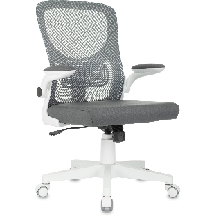 Кресло Бюрократ ASTER N-W TW-04 Neo Grey темно-серый, сетка/ткань, 120 кг, механизм качания