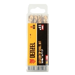 Сверло по металлу Denzel 8,5 мм, HSS-Tin, Golden Tip, 8 шт.