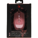 Мышь проводная A4Tech Bloody P91s розовый, 8000 dpi, USB, кнопки - 8