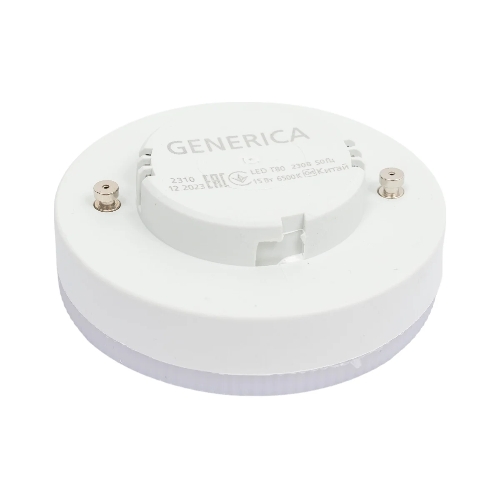 Лампа светодиодная GENERICA LL-T80-15-230-65-GX53-G T80 15Вт таблетка 6500К GX53 230В