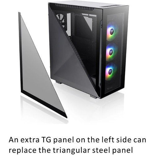 Компьютерный корпус Thermaltake Divider 500 TG ARGb CA-1T4-00M1WN-01 Black/Win/SPCC/Tempered Glass*4/120мм ARGb Fan*3/120мм Standard Fan*1 (527880)