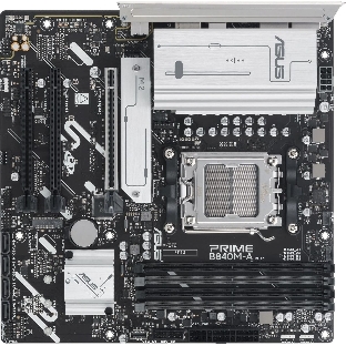 Материнская плата ASUS PRIME B840M-A-CSM, AM5, AMD B840, 4xDDR5, 4xSATA, 3xM.2, 1xPCI-E 4.0 x16, 2xPCI-E 3.0 x16, 1xRealtek 2.5Gb LAN, 2xUSB-A 10Gbps, 1xUSB-C 5Gbps, 4xUSB-A 2.0, 3x3.5 мм, 7.1, micro-ATX