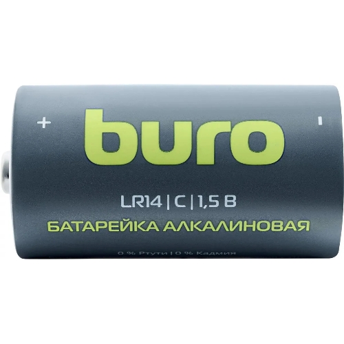 Батарея Buro Alkaline LR14 C 7500mAh (2шт) блистер, 1.5 В