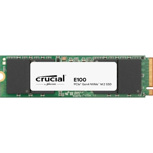 Накопитель SSD Crucial E100, 1Tb, PCIe 4.0 x4, M.2 2280, NVMe, R/W 5000/4500