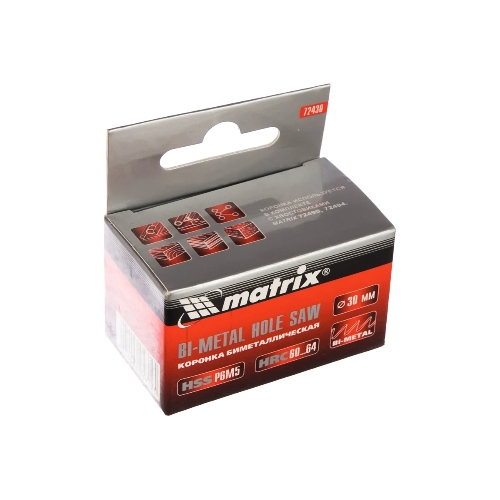 Коронка Matrix BIMETAL, 30 мм