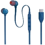 Проводные наушники JBL Tune 310C синий, внутриканальные, микрофон
