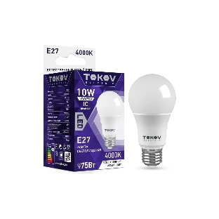 Лампа светодиодная TOKOV ELECTRIC 10 Вт А60 4000К Е27 176-264В