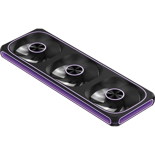 Вентилятор для корпуса Formula Air Fusion 3 BK ARGb 360х120x28 черный 4-pin 34.95дБ Ret
