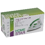 Утюг Homestar HS-4001 бело-зеленый (2000 Вт, пар, тефлоновая подошва)