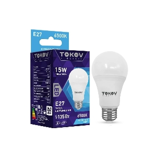 Лампа светодиодная TOKOV ELECTRIC 15Вт А60 6500К Е27 176-264В