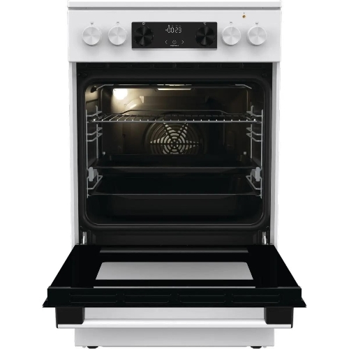 Плита электрическая Gorenje GECS5C70WA белый, конфорок 4 электрических, духовка 70 л, 50 см x 85 см x 59.4 см