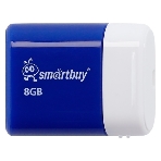 Флешка USB Smartbuy Lara Blue (SB8GBLara-B), 8Gb, USB 2.0, R/W 15/5, белый/синий