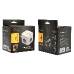 Сетевой фильтр Cablexpert Cube CUBE-3-CU3-W-1.5, 3 р, 10А, 1xType-C PD, 3xUSB, 1.5 м, ур.защиты 4+, белый, коробка