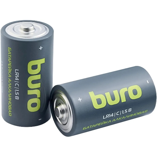Батарея Buro Alkaline LR14 C 7500mAh (2шт) блистер, 1.5 В