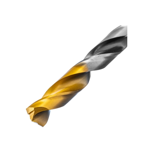 Сверло спиральное по металлу Denzel 11 x 142мм, Р6М5, Golden Tip, многогранная заточка