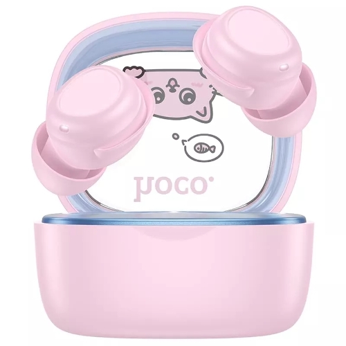 Наушники TWS Hoco EW111 Friendly розовый, внутриканальные, Bluetooth, до 4 ч