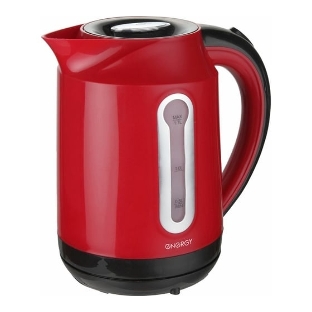 Чайник Energy E-210 1.7 л пластик,красный, 1850-2200 Вт, (153084)