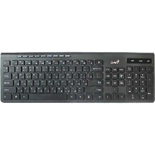 Клавиатура беспроводная Genius SlimStar 7230, USB, Радиоканал, черный