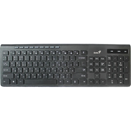 Клавиатура беспроводная Genius SlimStar 7230, USB, Радиоканал, черный