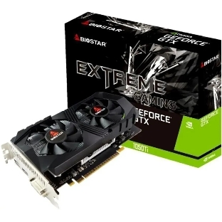 Видеокарта Biostar PCI-E GTX1050Ti-4Gb NVIDIA GeForce GTX 1050TI 4Gb 128bit GDDR5 1291/7008 DVIx1 HDMIx1 DPx1 HDCP Ret
