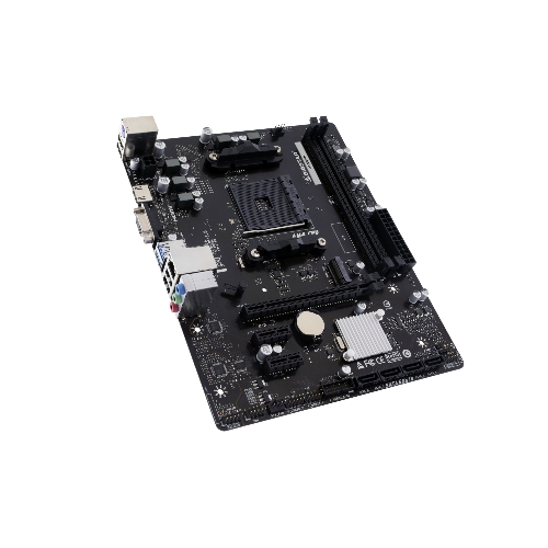 Материнская плата Biostar A520MHP, AM4, AMD A520, 2xDDR4, 4xSATA, 1xM.2, 1xPCI-E 3.0 x16, 2xPCI-E x1, 1xHDMI, 1xVGA, 1x 1Gb LAN, 2xUSB-A 3.2 Gen 1, 4xUSB-A 2.0, 3x3.5 мм, 7.1, Micro-ATX