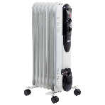 Обогреватель масляный MTX OCH-1500, белый, 1500 Вт, 15 м2, термостат