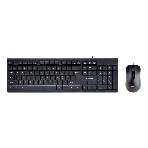 Комплект клавиатура+мышь Smartbuy ONE SBC-114282-K проводной, USB, 2400 DPI, чёрный