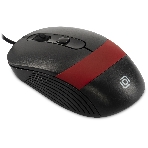 Мышь проводная Oklick 310M черный/красный, 2400 dpi, USB, кнопки - 4