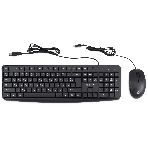 Комплект клавиатура+мышь Oklick S603 проводной, USB, 1200 DPI, чёрный