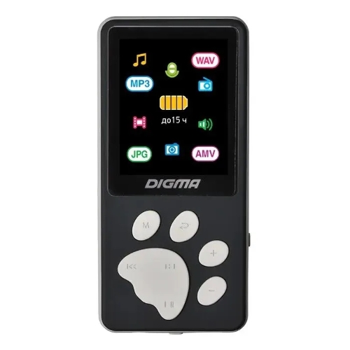 Плеер Hi-Fi Flash Digma S4 8Gb черный/серый/1.8
