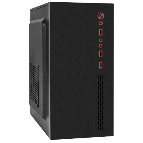 Компьютерный корпус Minitower ExeGate BAA-403-UNS450 (mATX, БП UNS450 с вент. 12см, 2*USB, HD Audio, черный)
