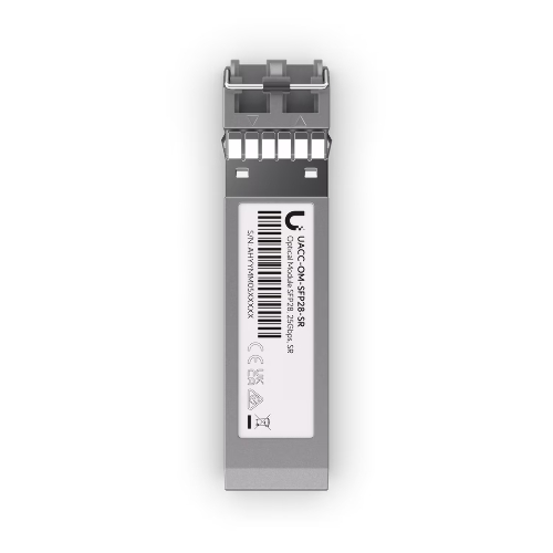 Трансивер Ubiquiti UACC-OM-SFP28-SR SFP28 transceiver that supports 25G connections up to 100 m using multi-mode fiber with a duplex LC UPC connector