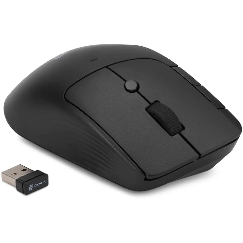Мышь беспроводная Oklick 501MW черный, 2400 dpi, радиоканал, USB, кнопки - 6