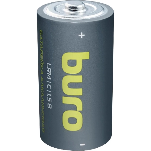 Батарея Buro Alkaline LR14 C 7500mAh (2шт) блистер, 1.5 В