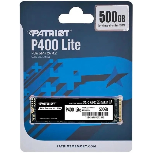 Накопитель SSD Patriot P400 Lite 500Gb (P400LP500GM28H)