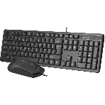 Комплект клавиатура+мышь A4Tech KR-3330S проводной, USB, 1200 DPI, чёрный