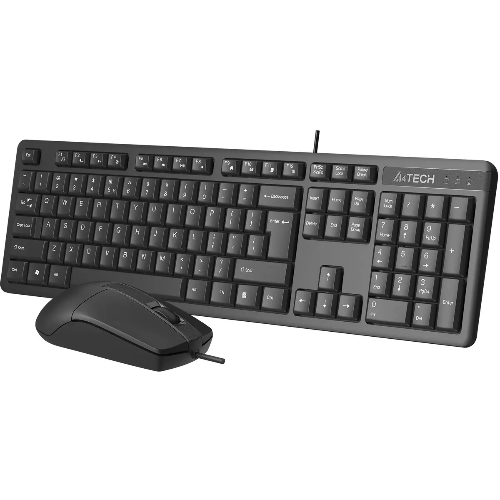 Комплект клавиатура+мышь A4Tech KR-3330S проводной, USB, 1200 DPI, чёрный